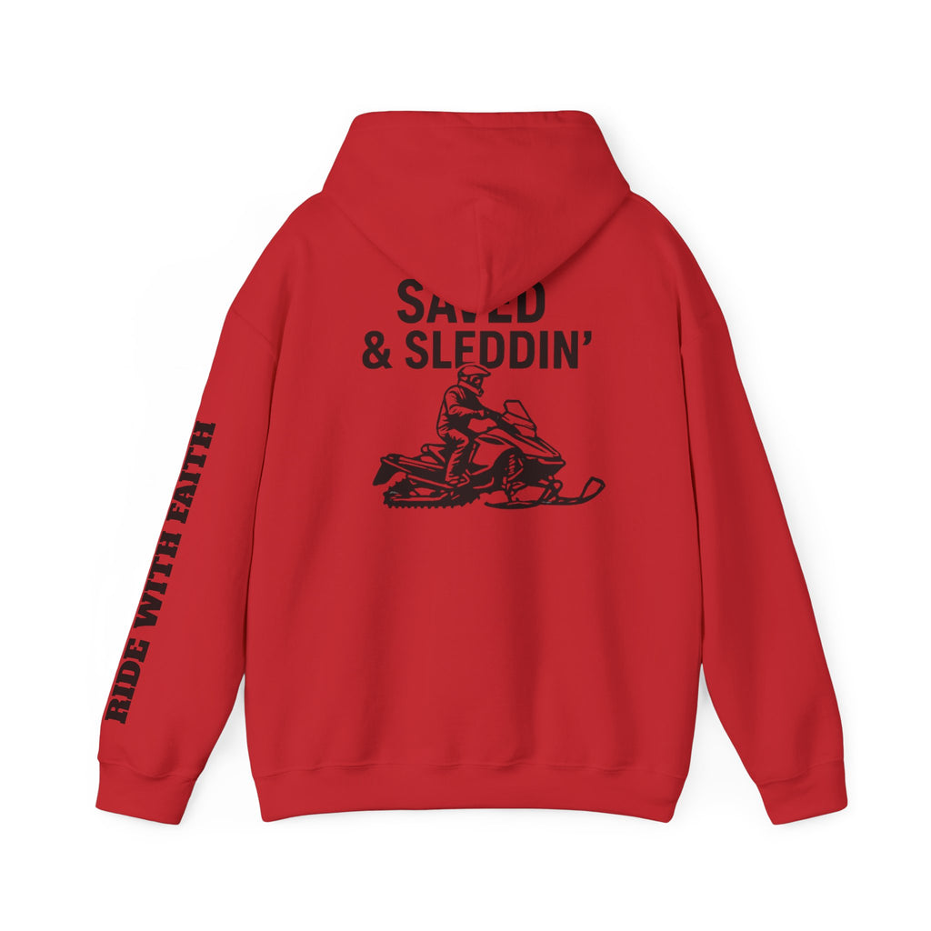 Saved & Sleddin' Unisex Heavy Blend™ Hooded Sweatshirt