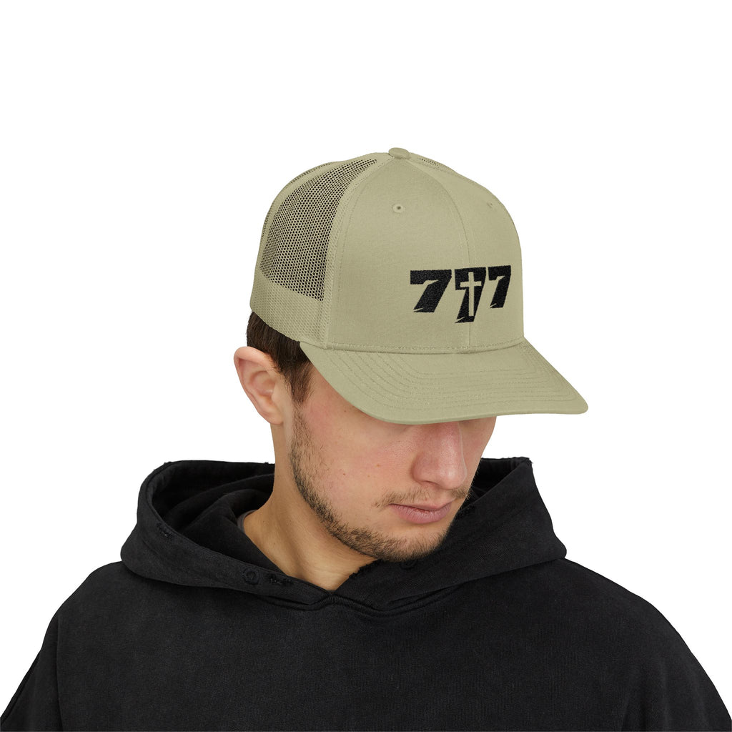 777/Black Snapback Cap