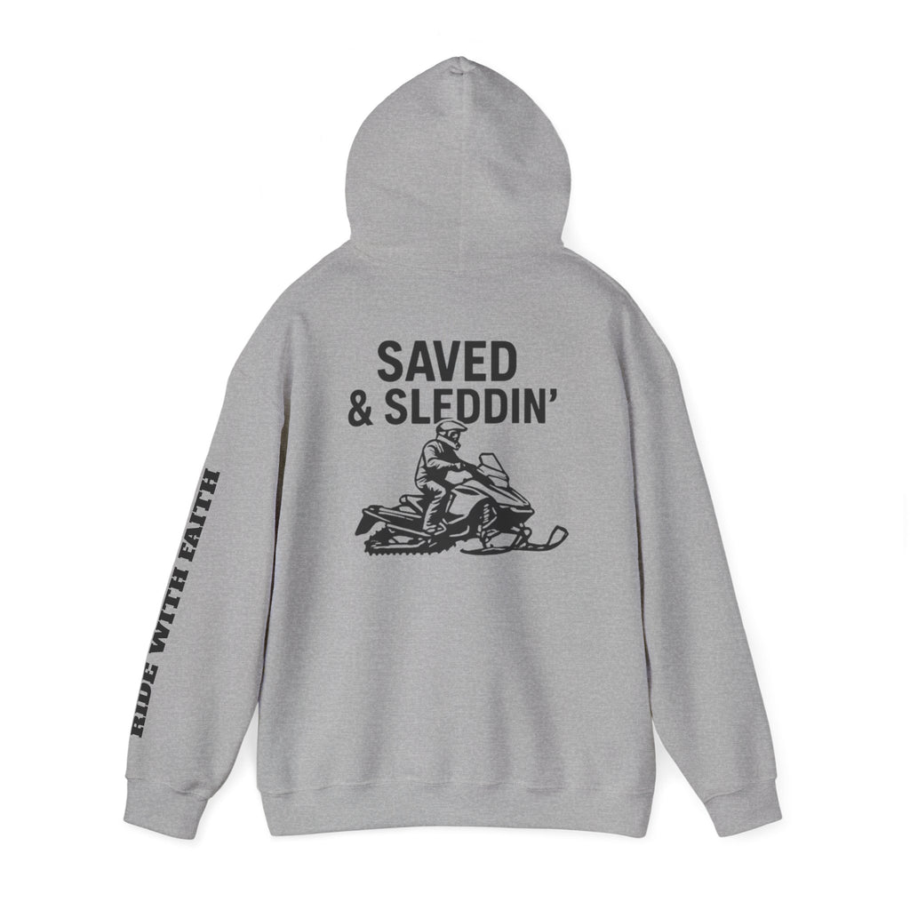 Saved & Sleddin' Unisex Heavy Blend™ Hooded Sweatshirt