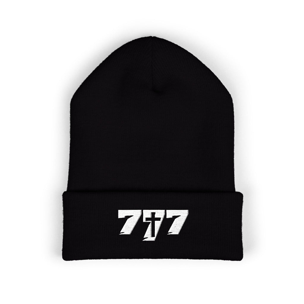777/White Beanie