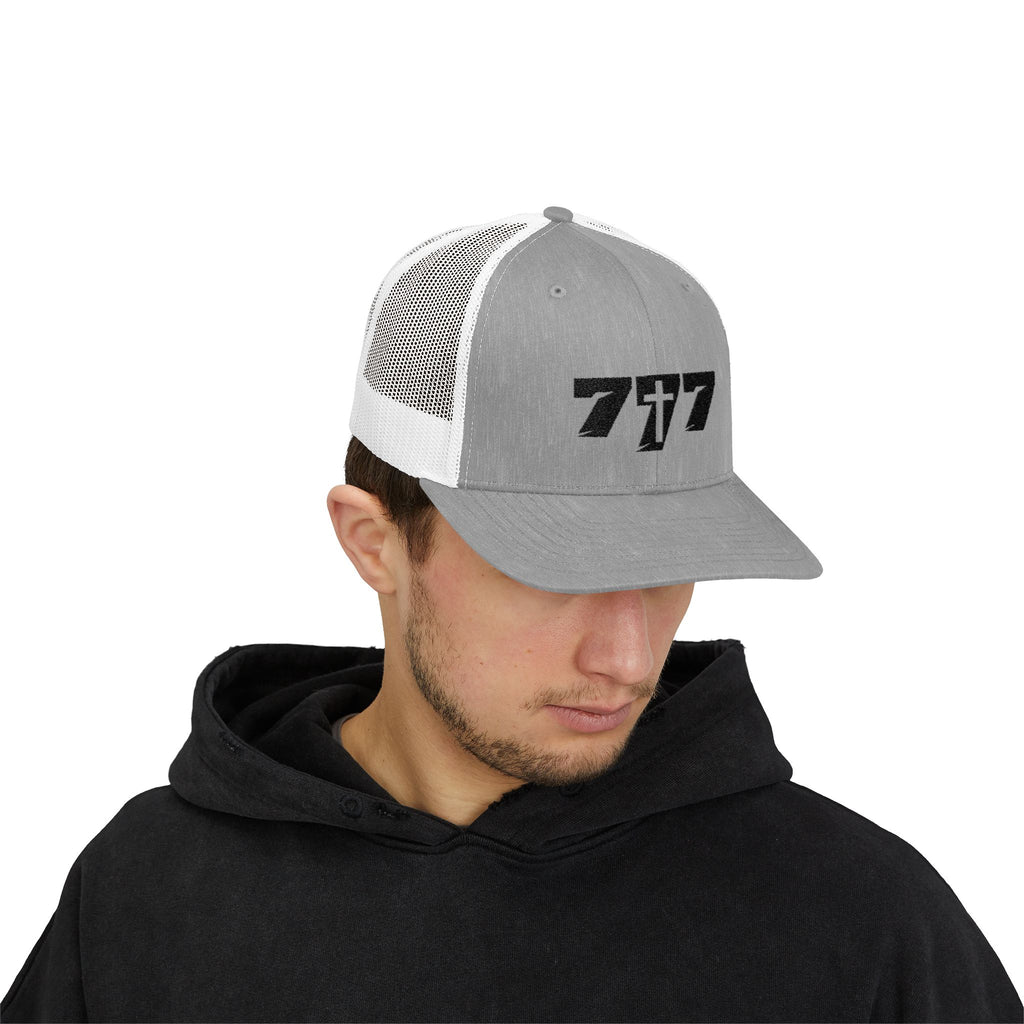 777/Black Snapback Cap