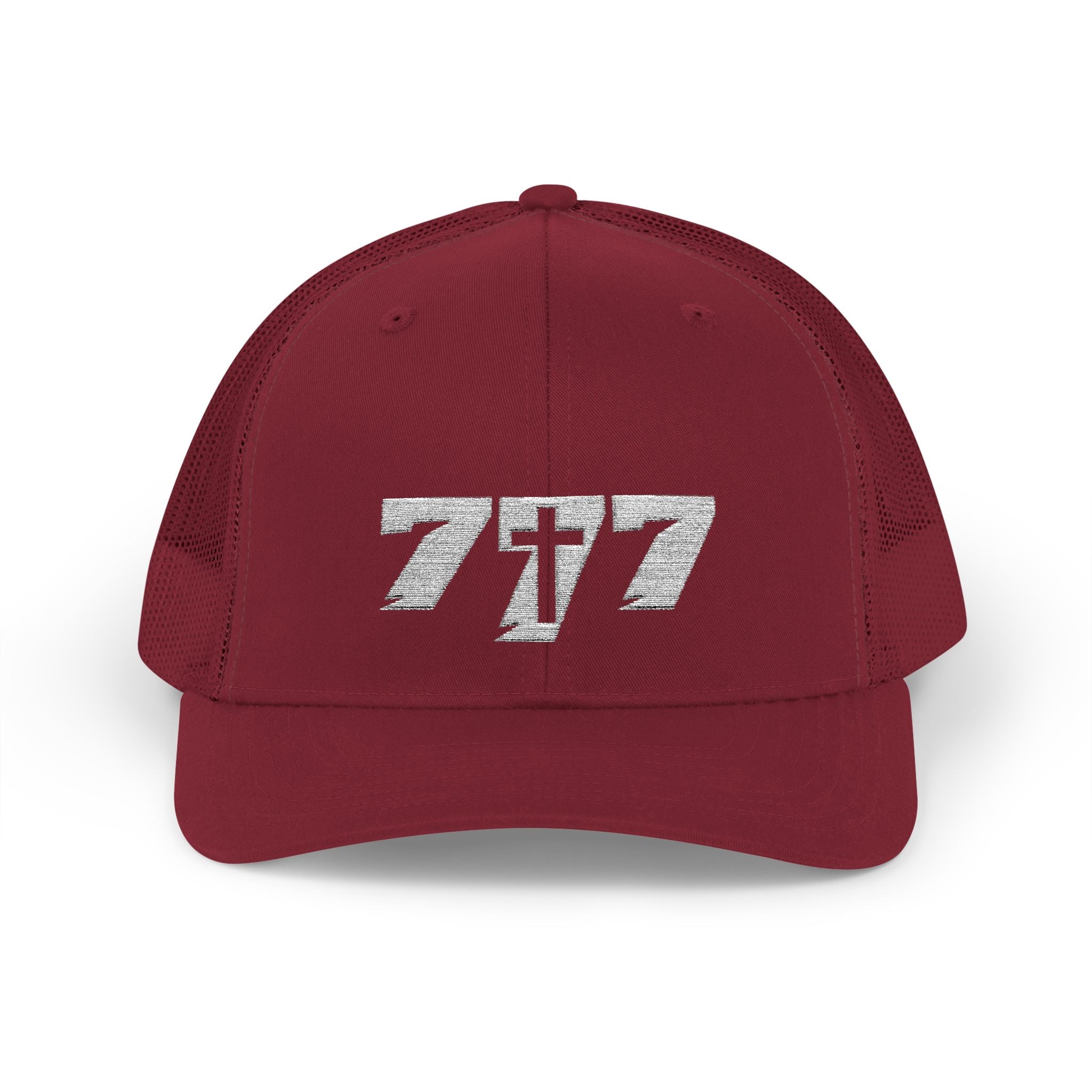 777/White Snapback Cap