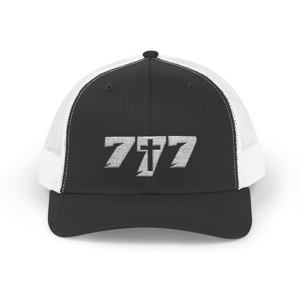 777/White Snapback Cap
