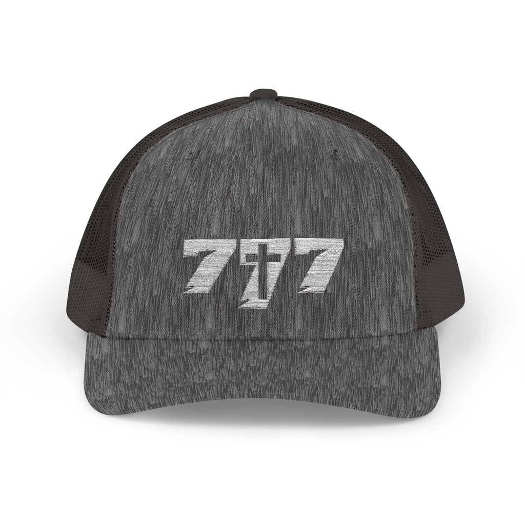 777/White Snapback Cap