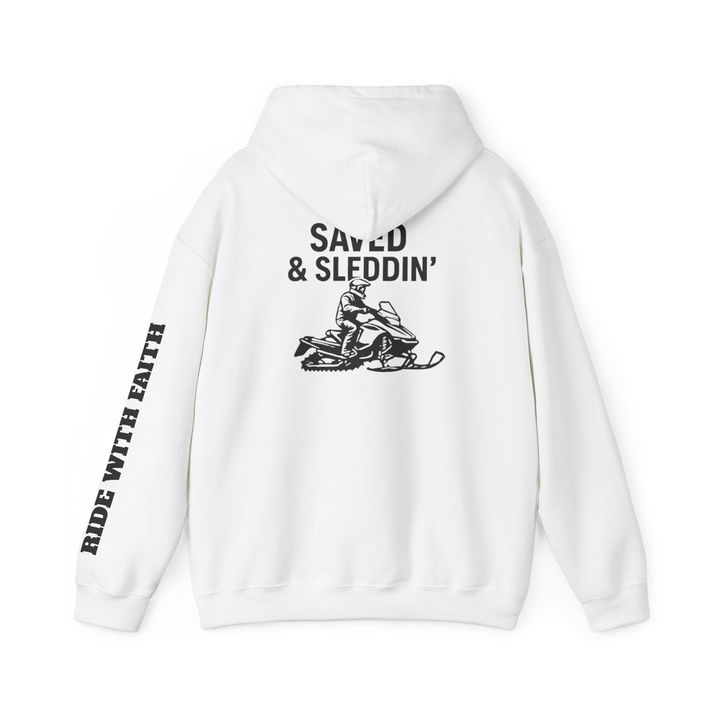 Saved & Sleddin' Unisex Heavy Blend™ Hooded Sweatshirt