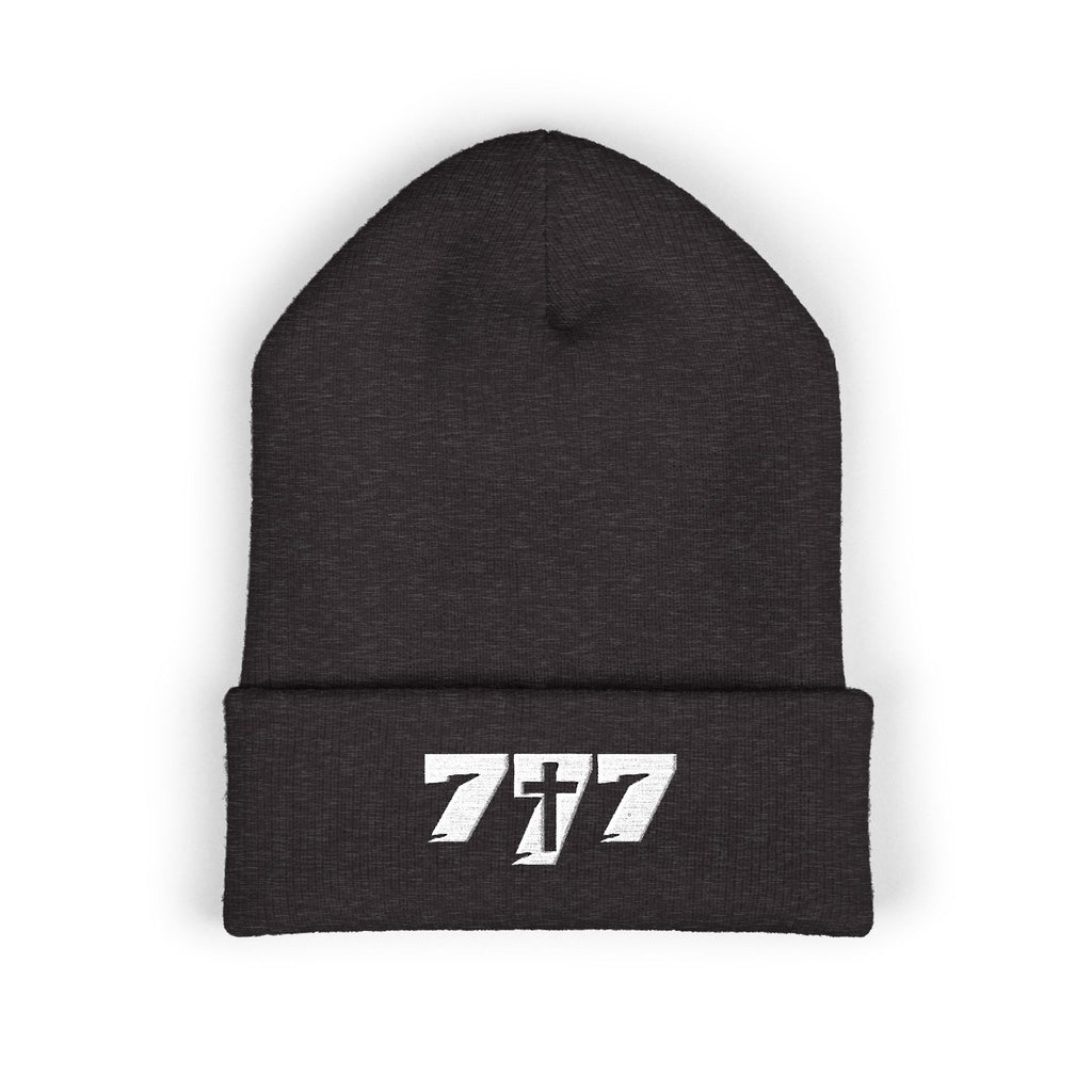 777/White Beanie