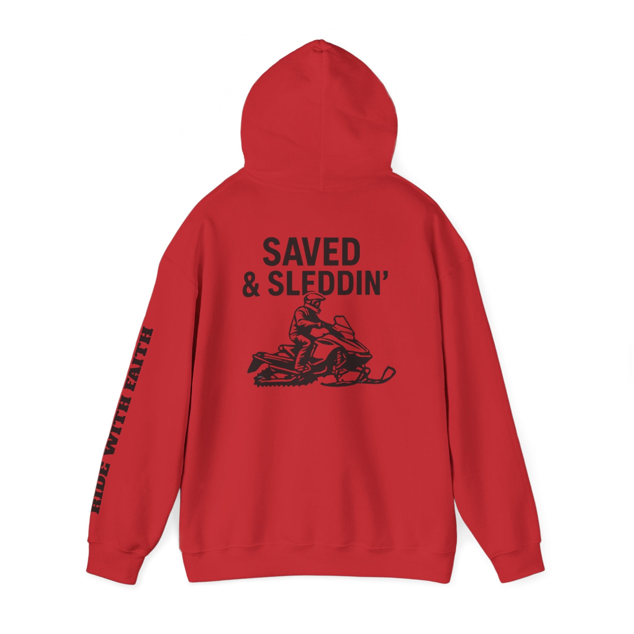 Saved & Sleddin' Unisex Heavy Blend™ Hooded Sweatshirt