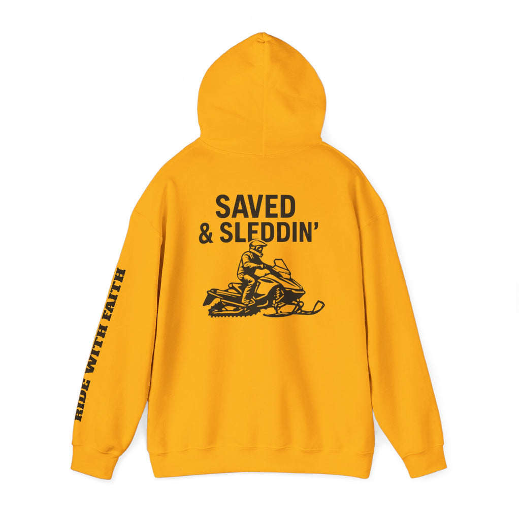 Saved & Sleddin' Unisex Heavy Blend™ Hooded Sweatshirt
