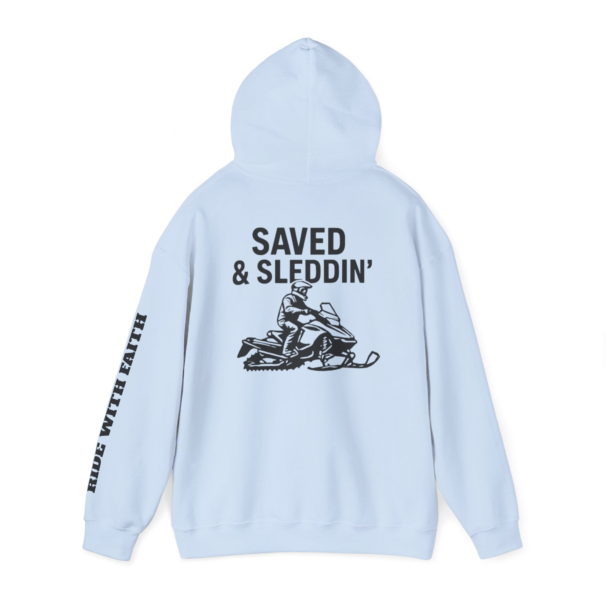 Saved & Sleddin' Unisex Heavy Blend™ Hooded Sweatshirt