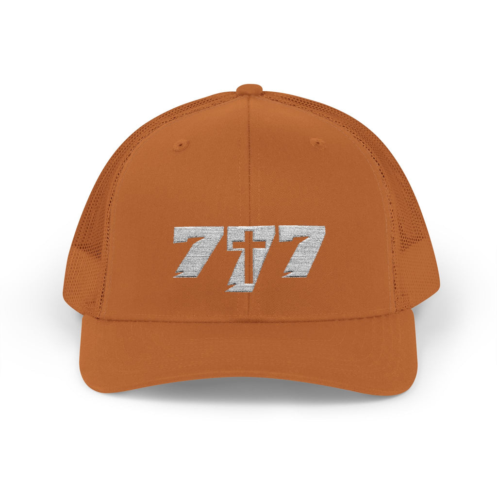 777/White Snapback Cap