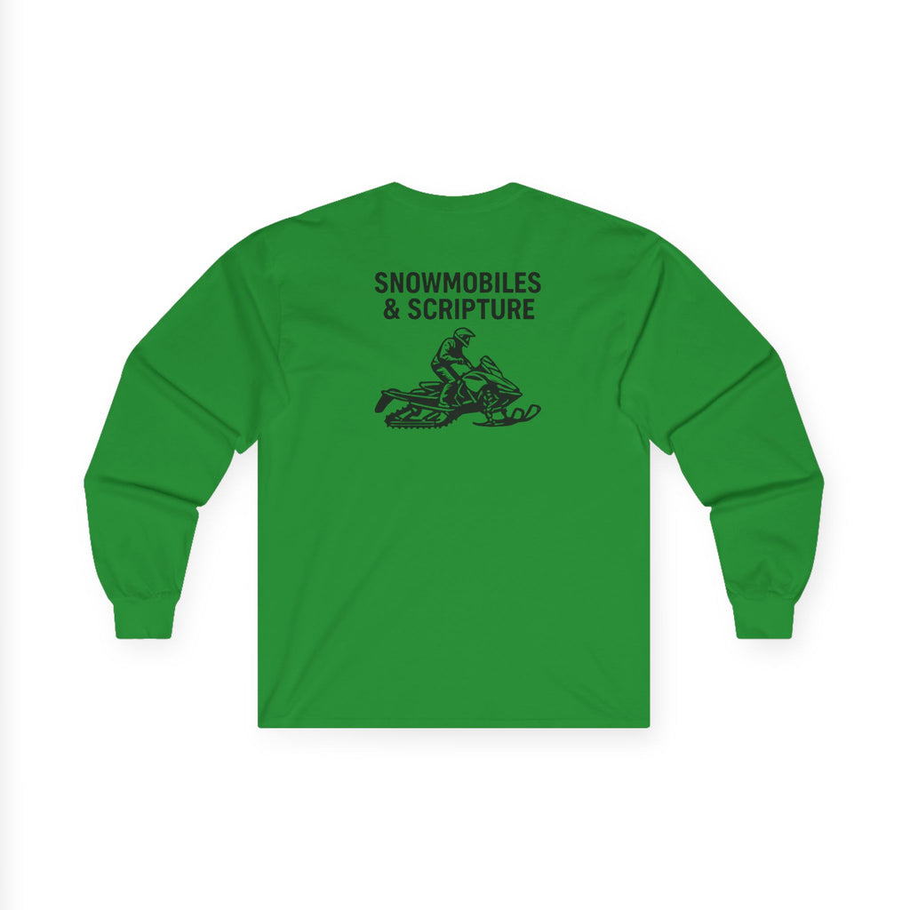 Snowmobiles & Scripture Long Sleeve Tee