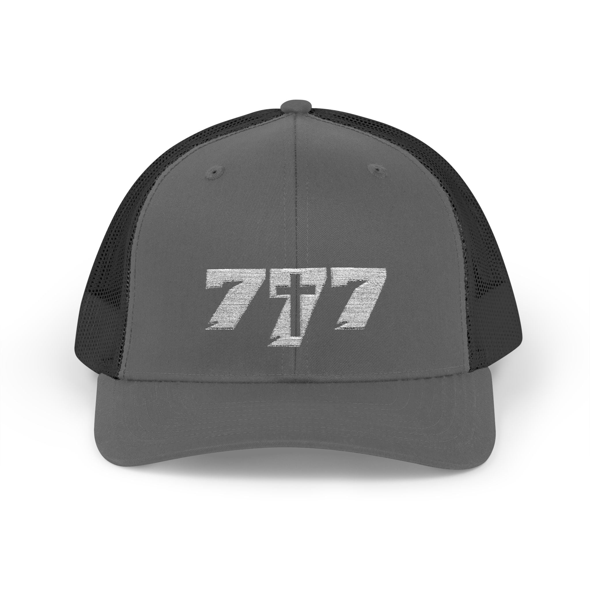 777/White Snapback Cap