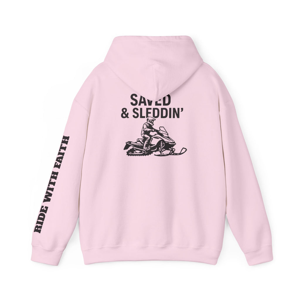Saved & Sleddin' Unisex Heavy Blend™ Hooded Sweatshirt