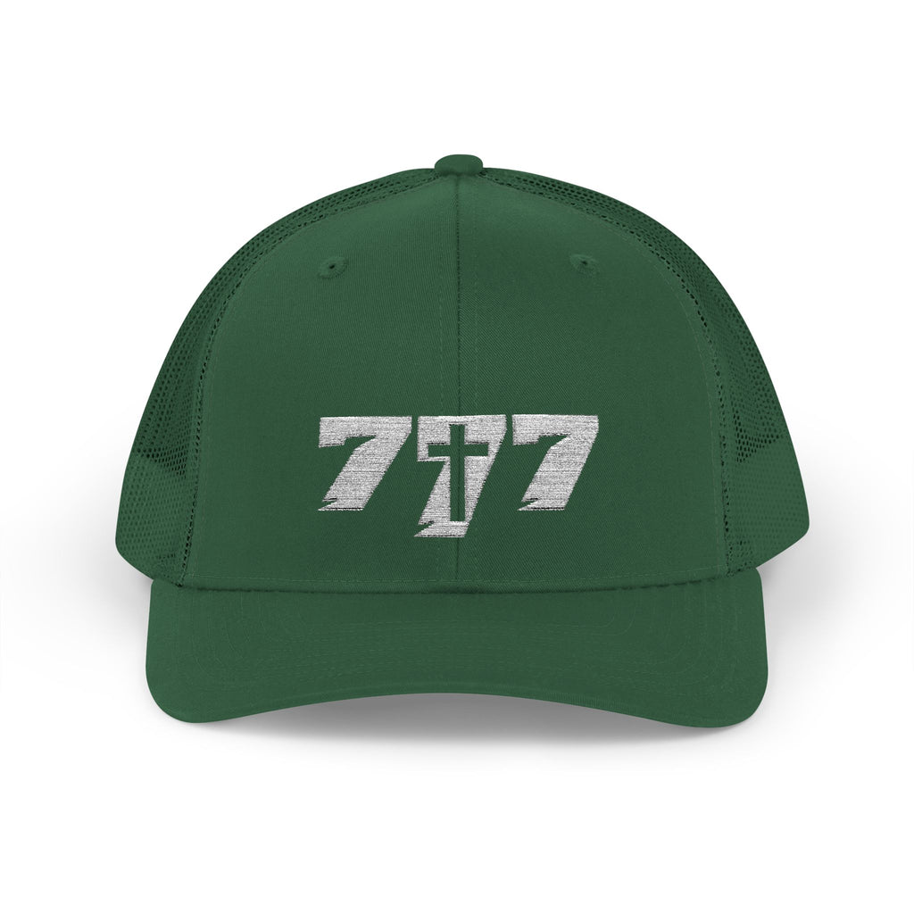 777/White Snapback Cap