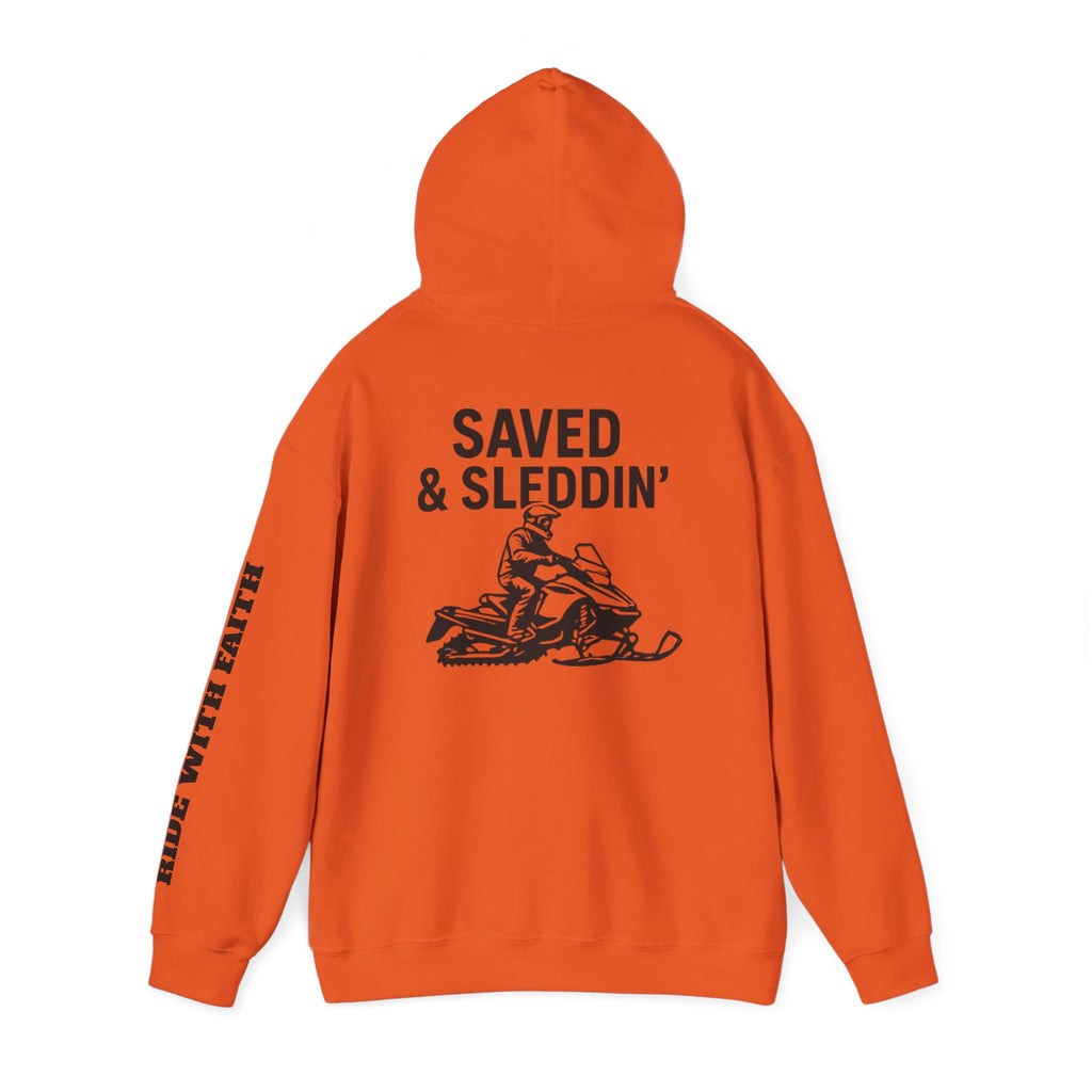 Saved & Sleddin' Unisex Heavy Blend™ Hooded Sweatshirt