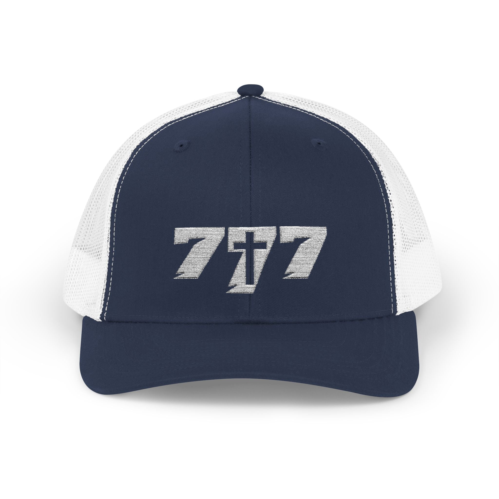 777/White Snapback Cap