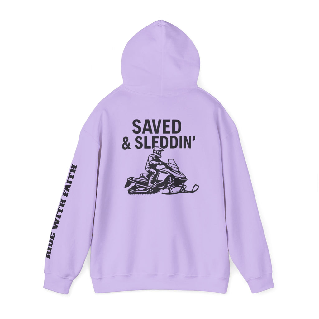 Saved & Sleddin' Unisex Heavy Blend™ Hooded Sweatshirt