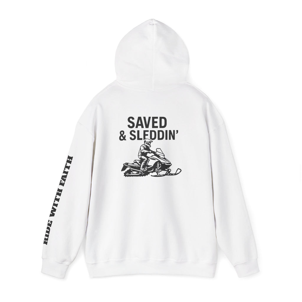 Saved & Sleddin' Unisex Heavy Blend™ Hooded Sweatshirt