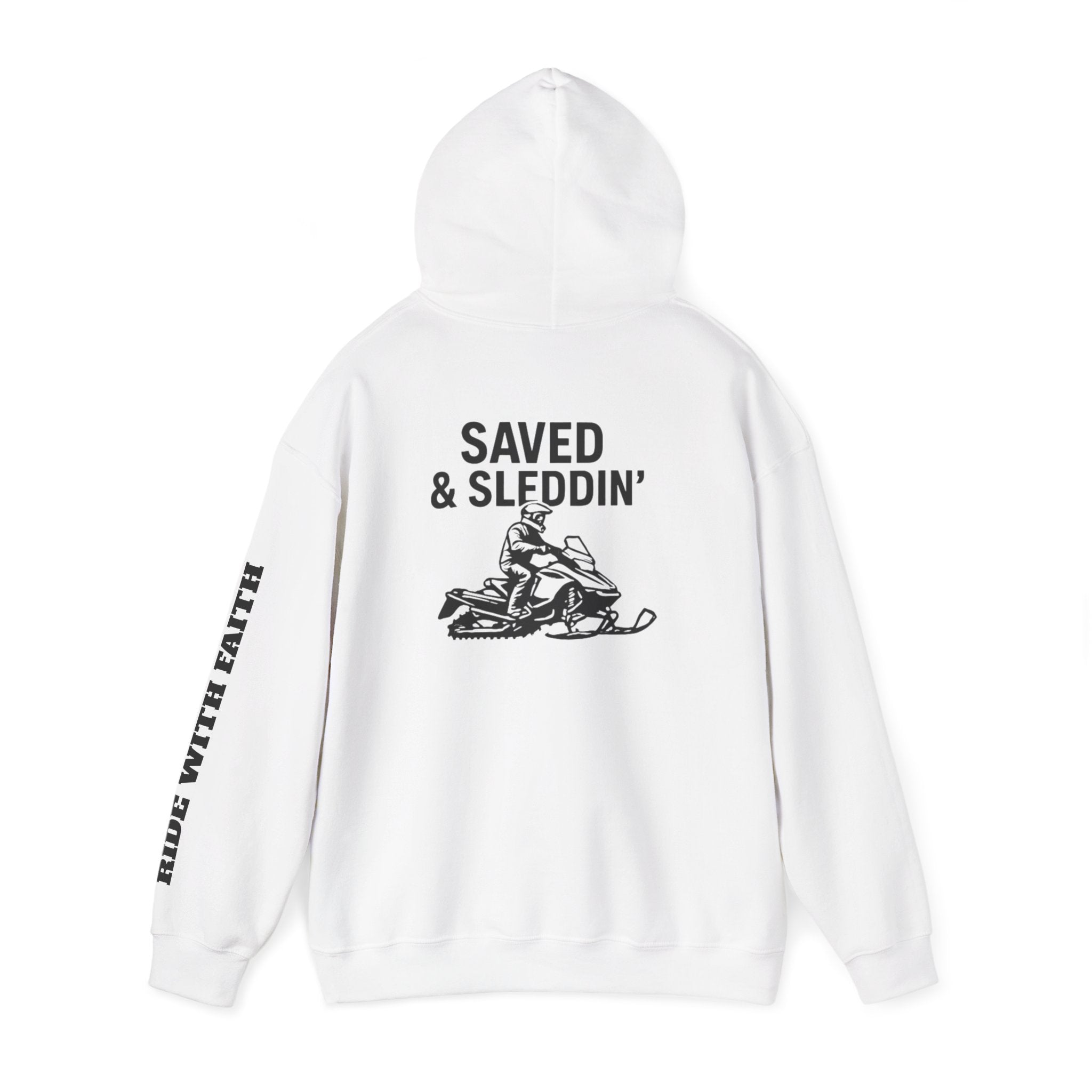 Saved & Sleddin' Unisex Heavy Blend™ Hooded Sweatshirt