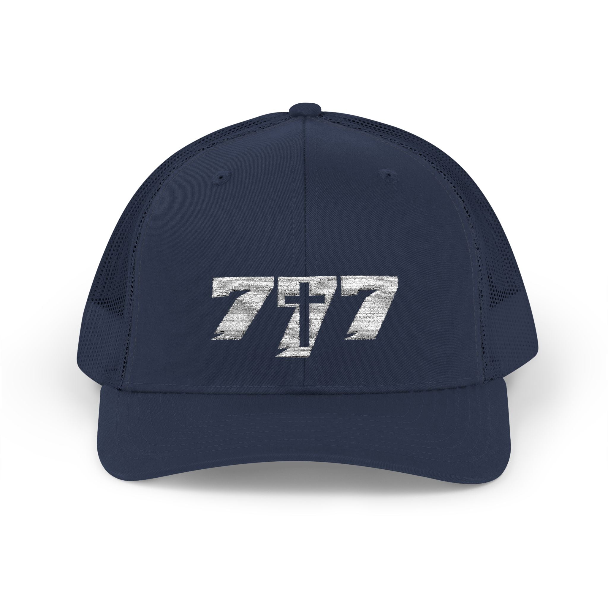 777/White Snapback Cap