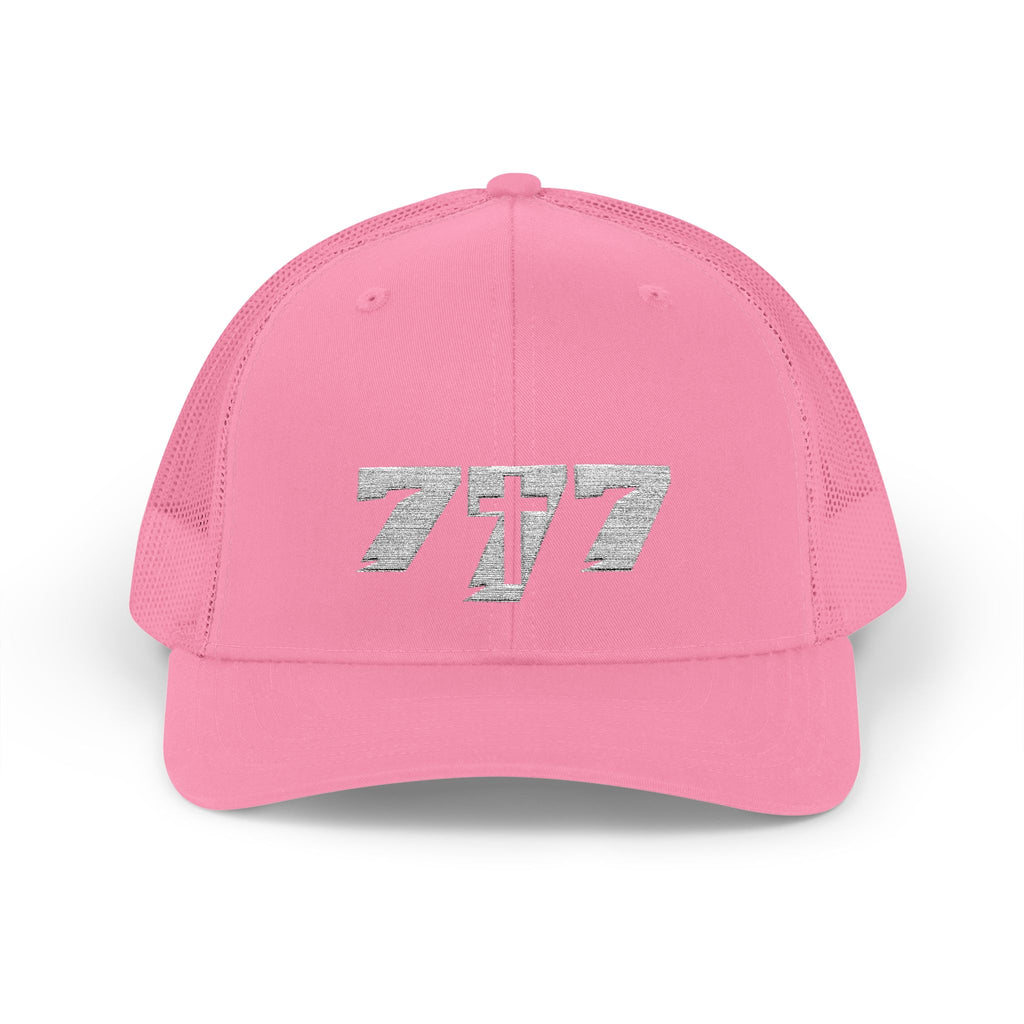777/White Snapback Cap