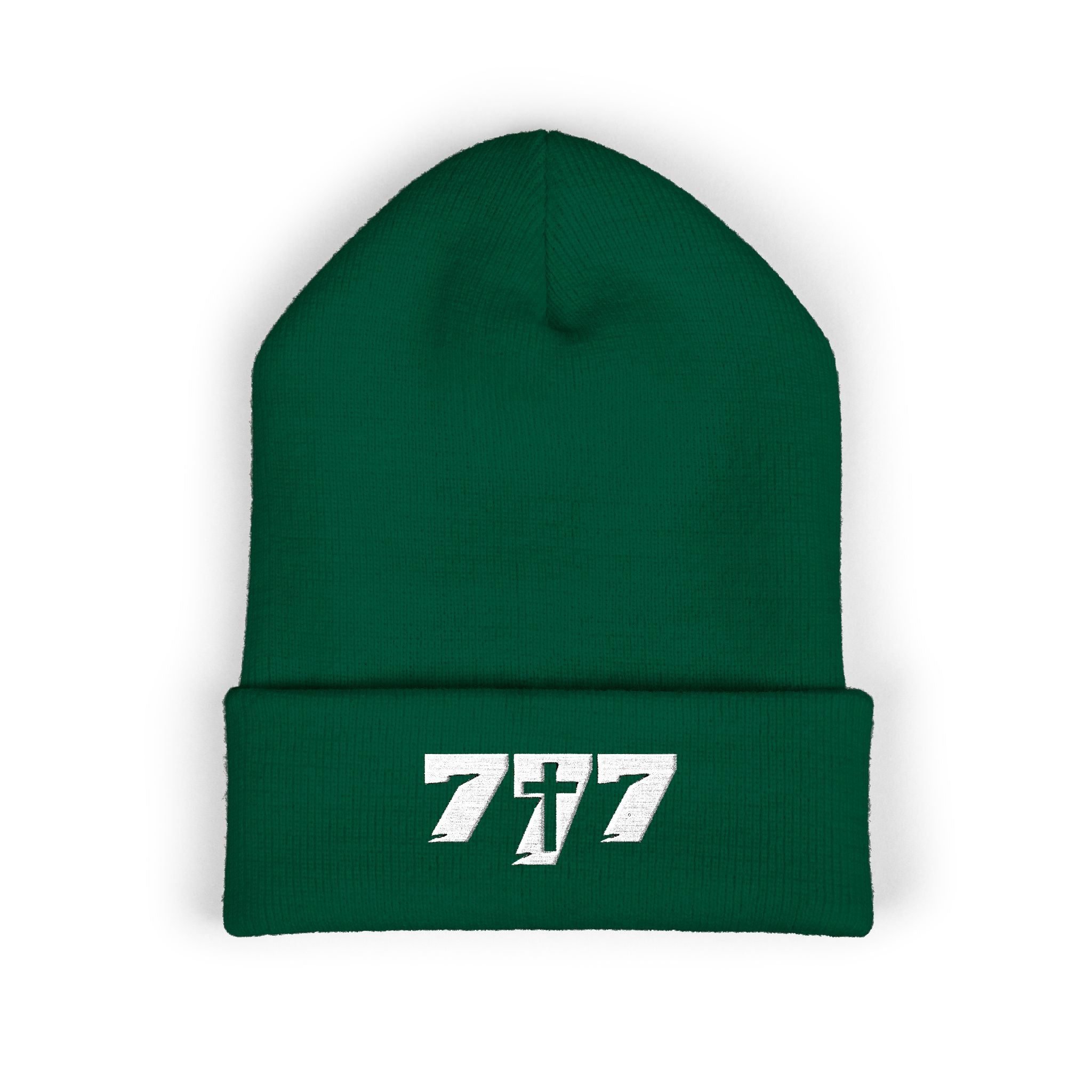 777/White Beanie