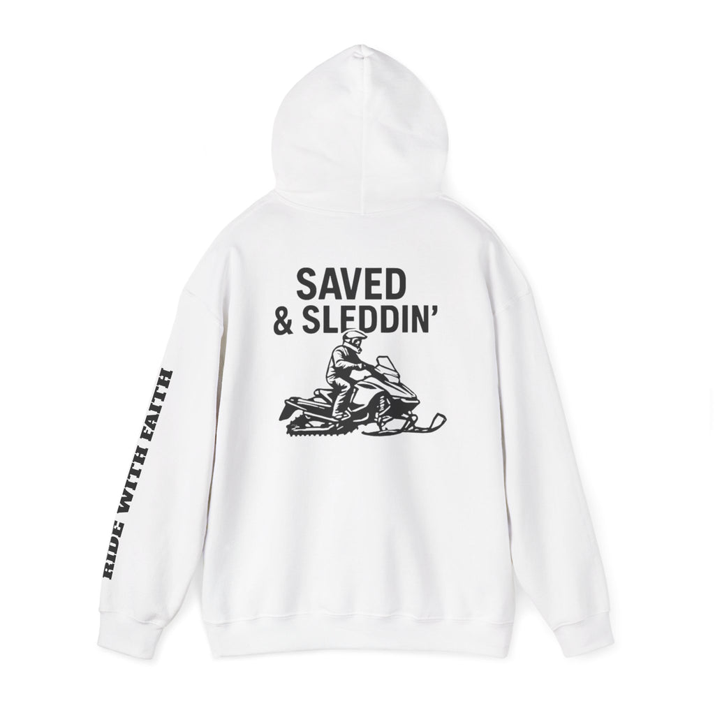 Saved & Sleddin' Unisex Heavy Blend™ Hooded Sweatshirt