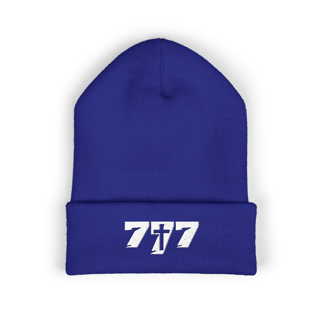 777/White Beanie