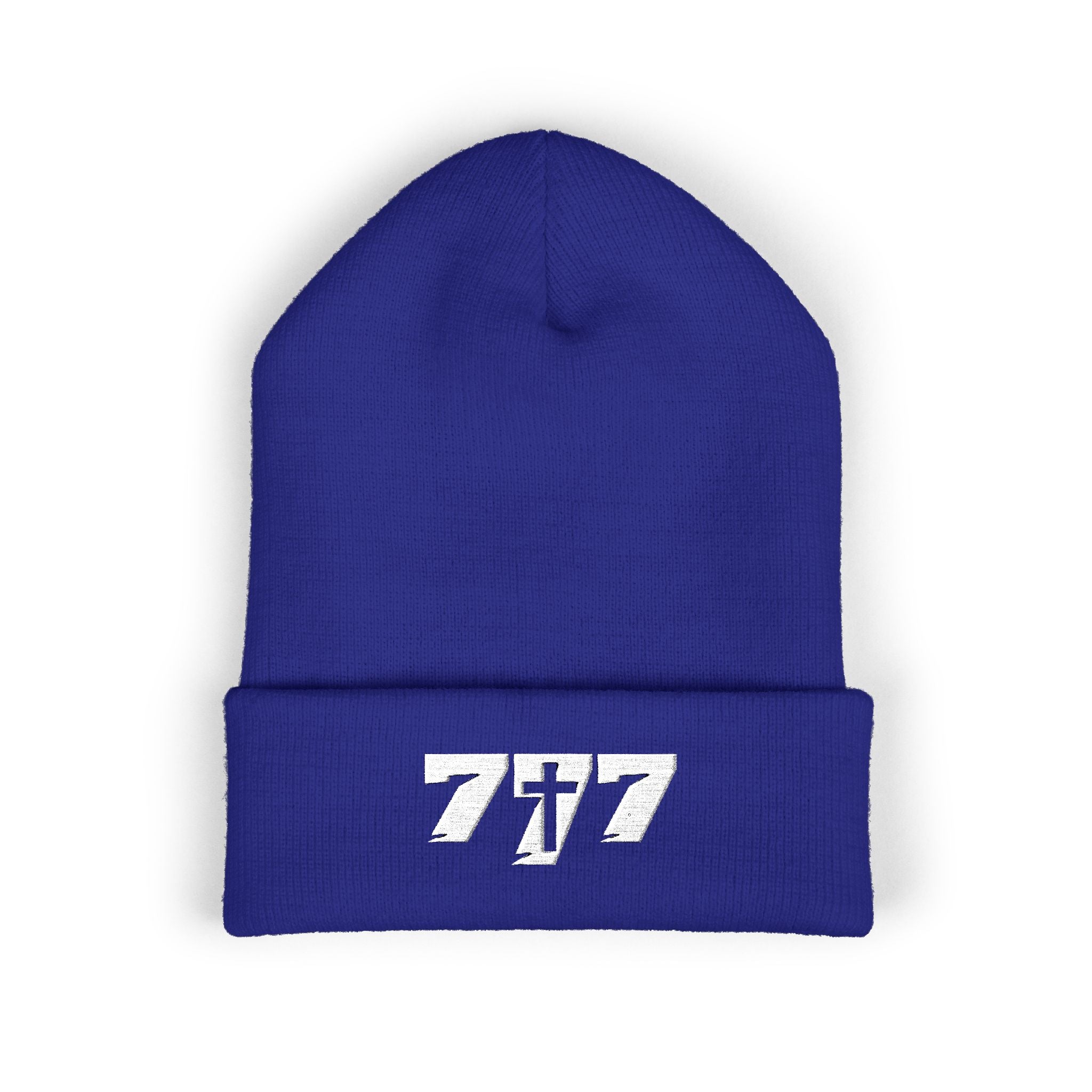 777/White Beanie