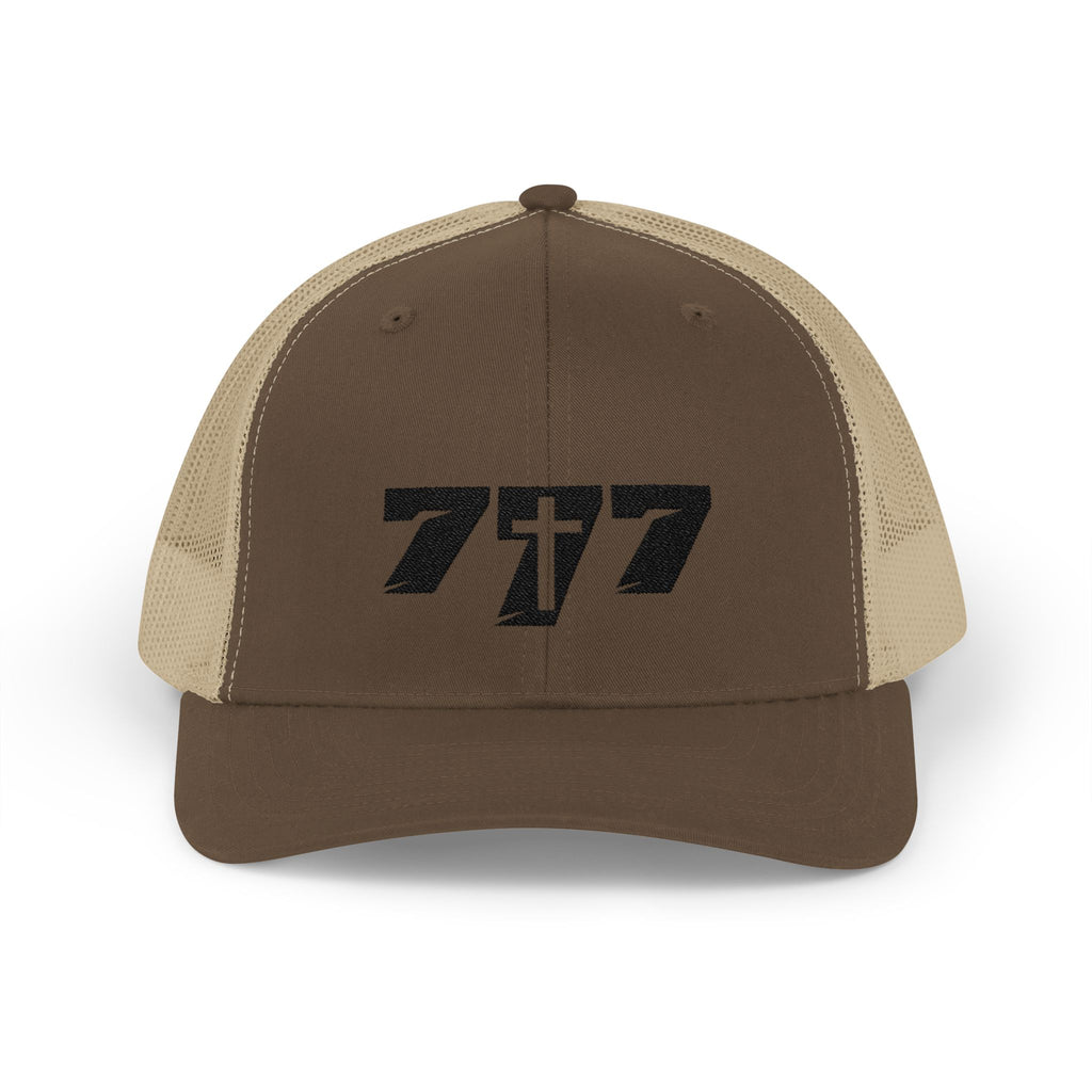 777/Black Snapback Cap