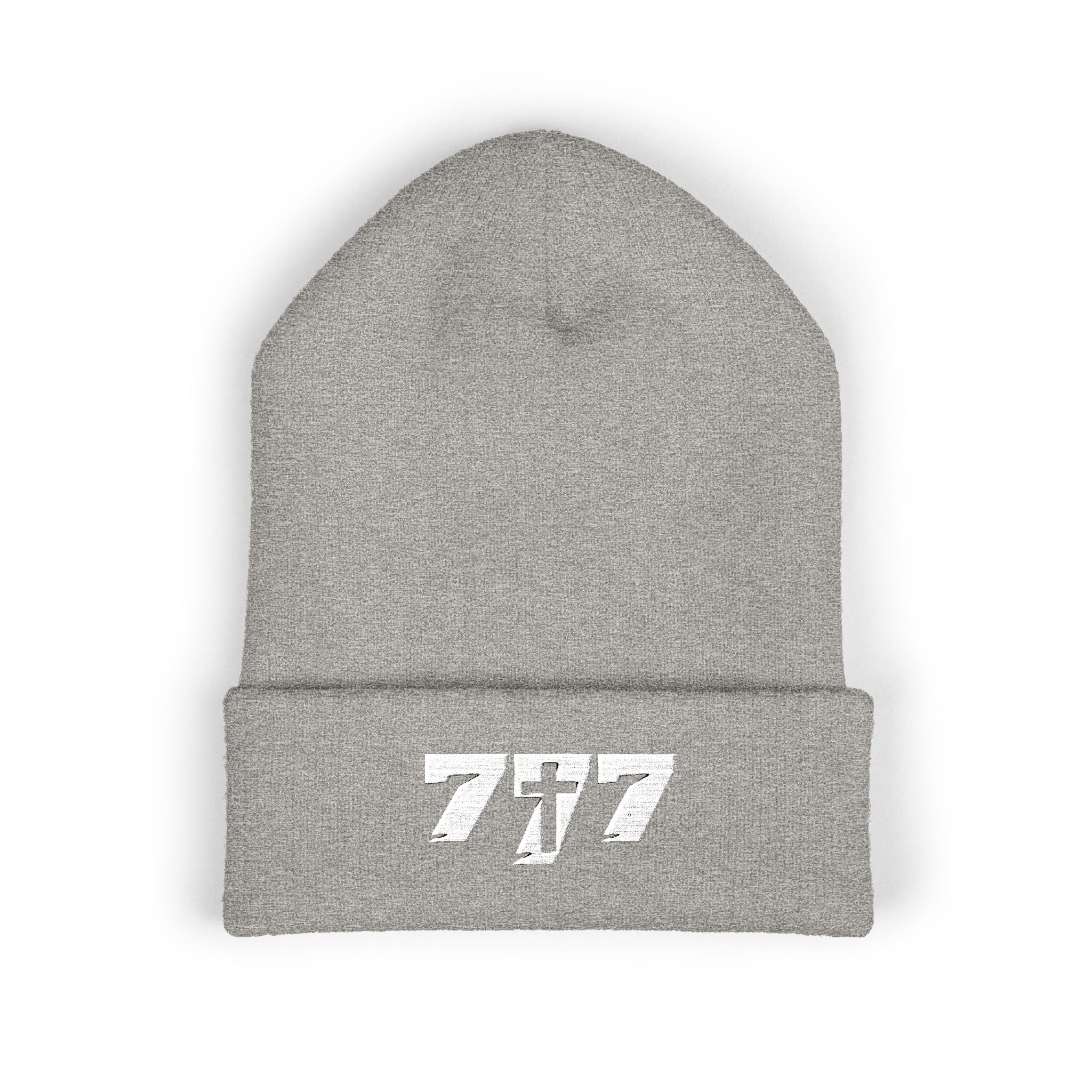 777/White Beanie