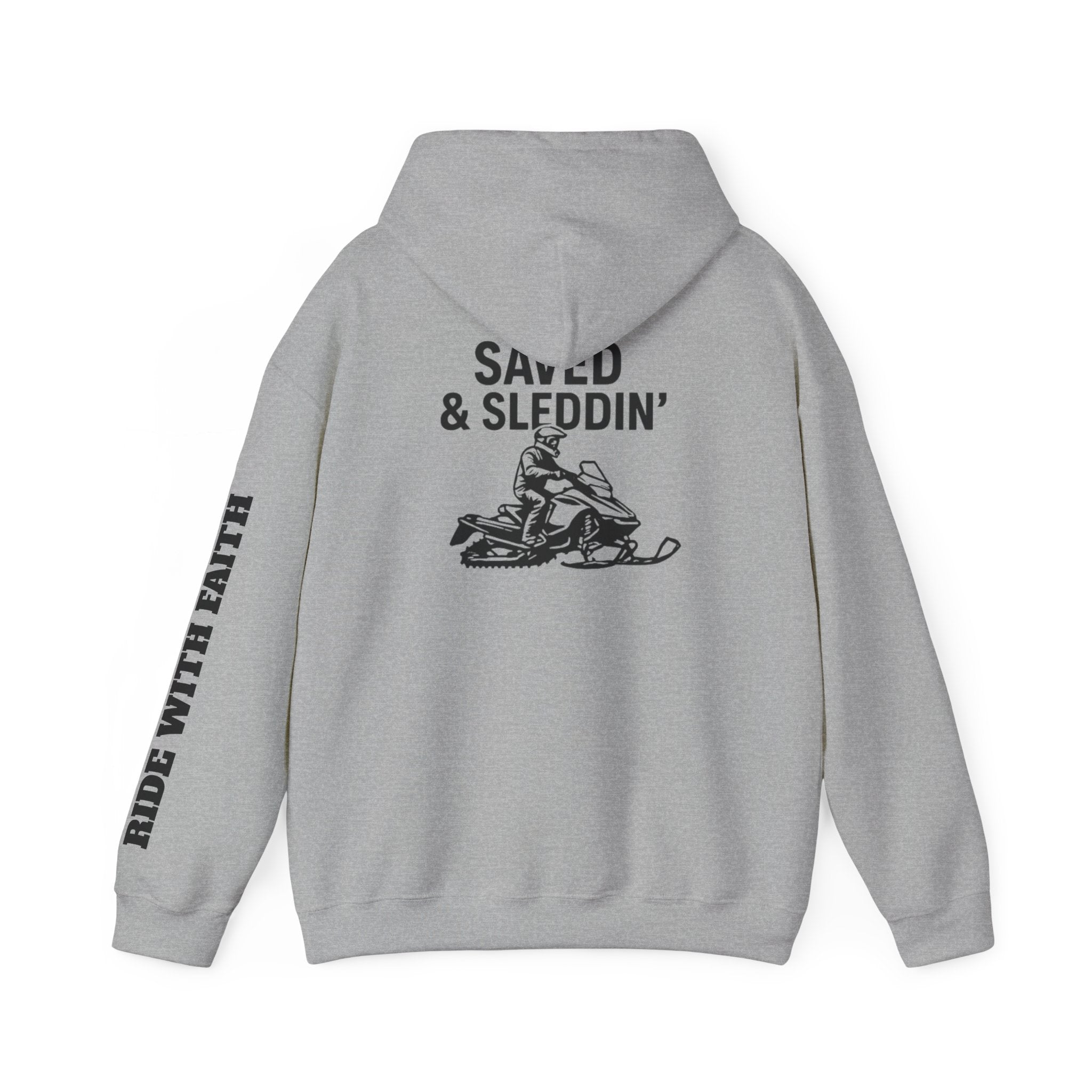 Saved & Sleddin' Unisex Heavy Blend™ Hooded Sweatshirt