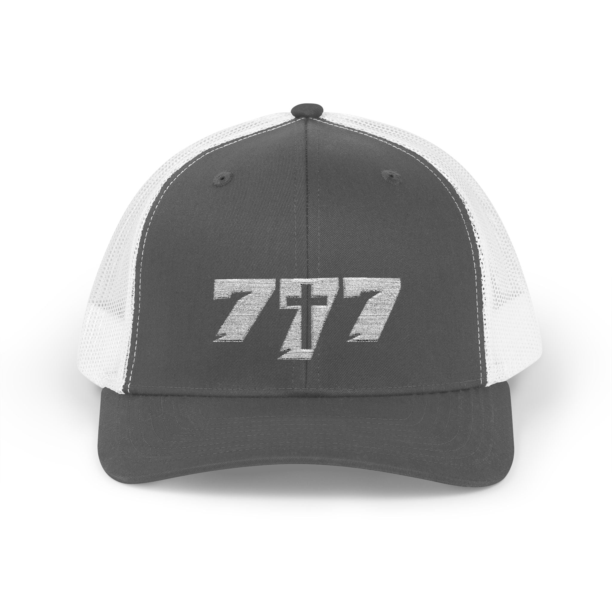 777/White Snapback Cap