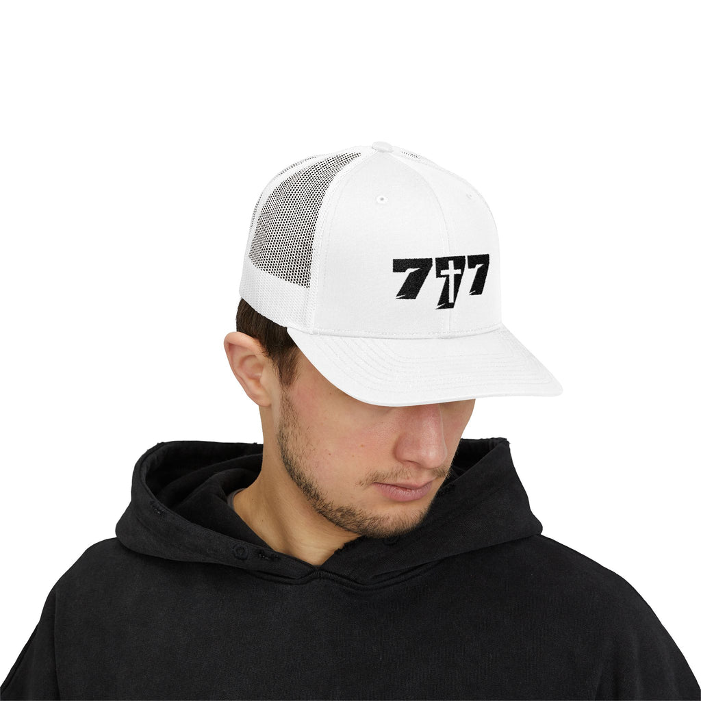 777/Black Snapback Cap