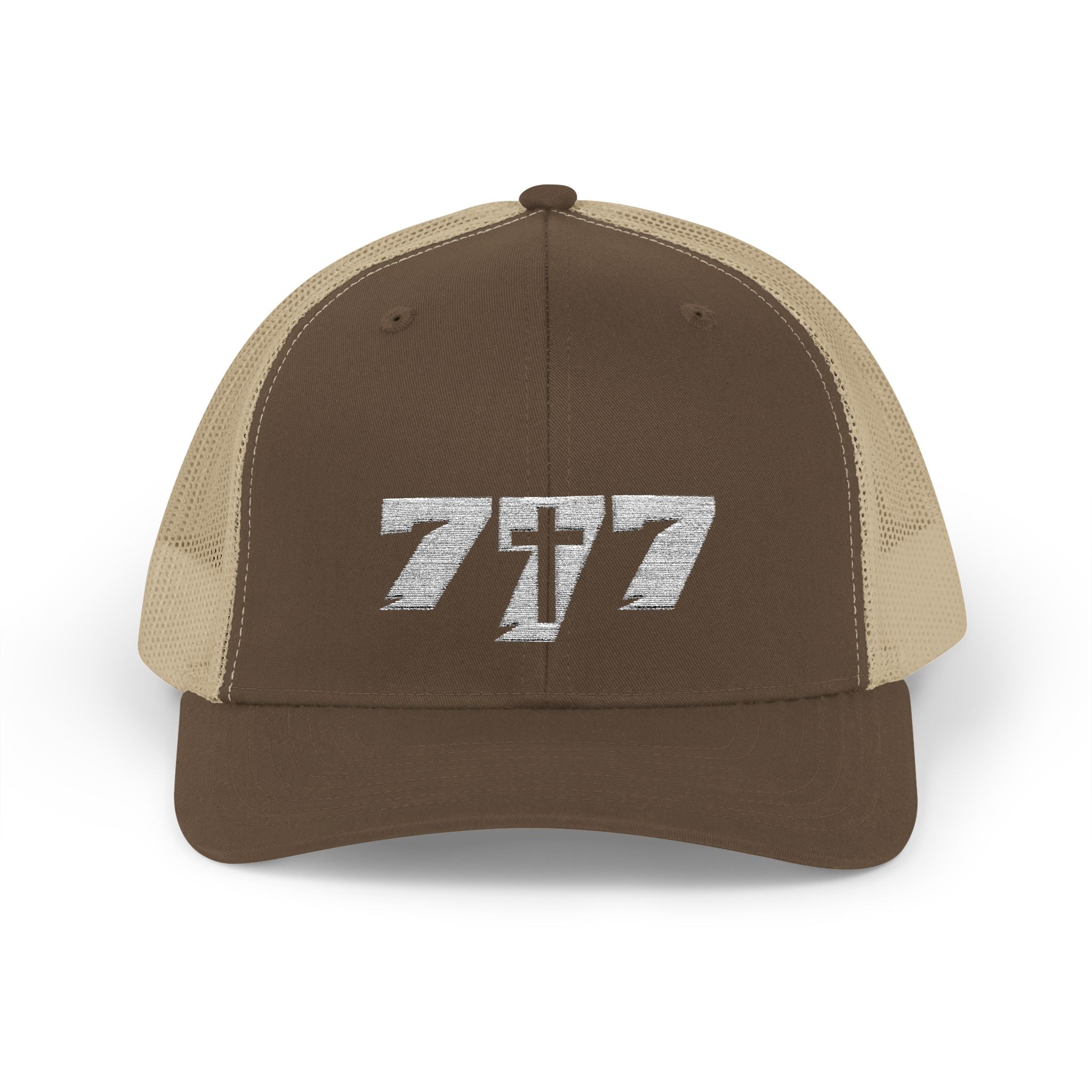 777/White Snapback Cap