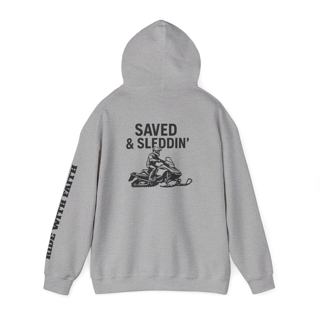 Saved & Sleddin' Unisex Heavy Blend™ Hooded Sweatshirt