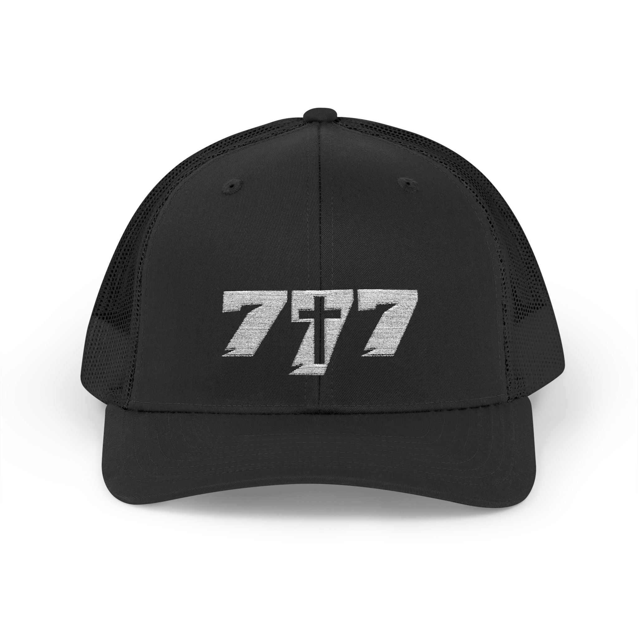 777/White Snapback Cap