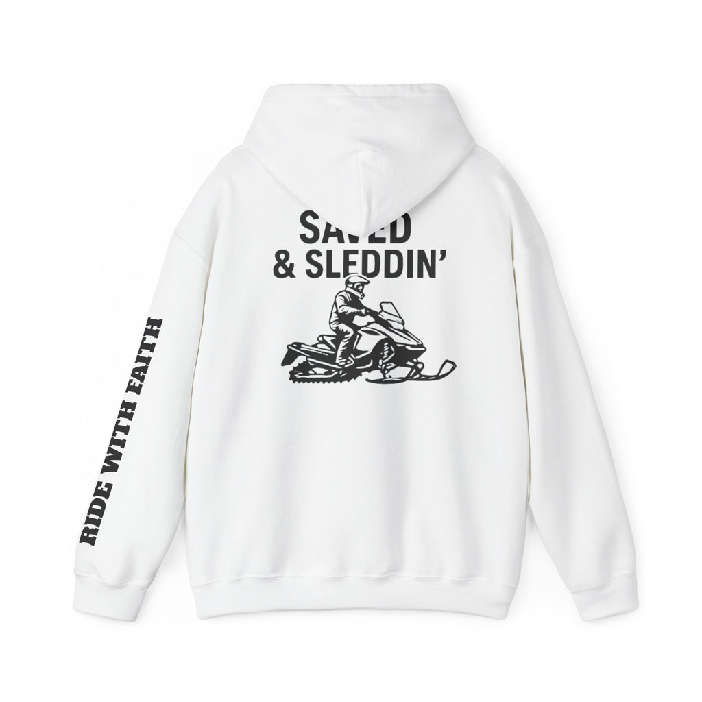 Saved & Sleddin' Unisex Heavy Blend™ Hooded Sweatshirt